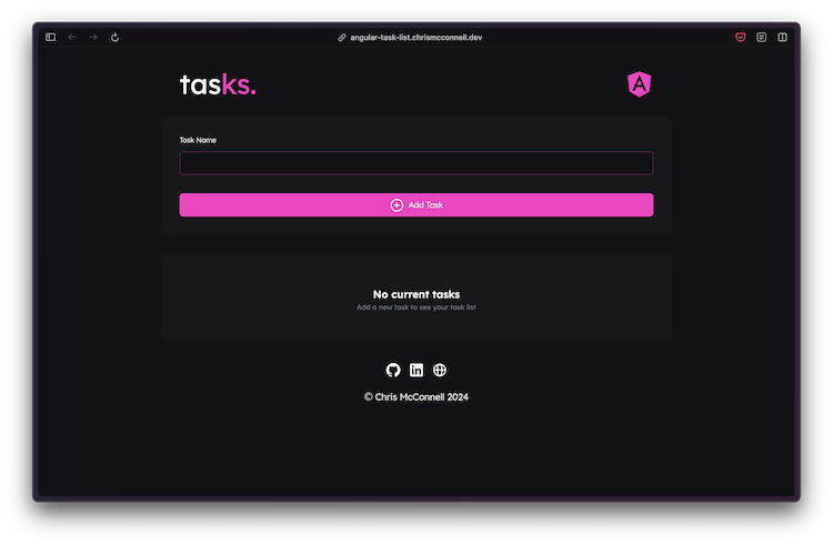 Angular Task App Screenshot